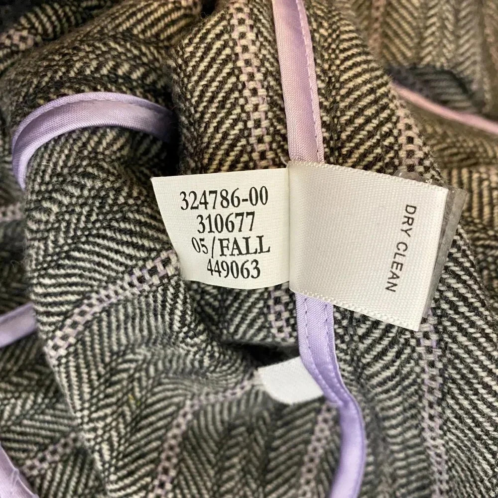 Banana Republic Wool Tweed Blazer Jacket Women's Size 8 Gray Career Formal - Picture 13 of 13